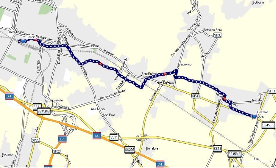 2013-10-26-000-Brescia-to-Rezato-Map